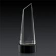 Akron Tower 3D Award on Base - Black | https://www.bestnamebadges.com