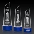 Akron Tower 3D Award on Base - Blue | https://www.bestnamebadges.com