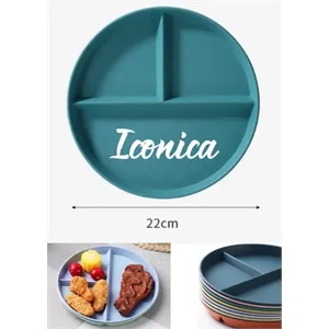 Wheat straw divided plate