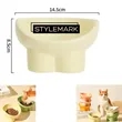 Ceramic Neck Protection High-legged Pet Bowl | https://www.bestnamebadges.com
