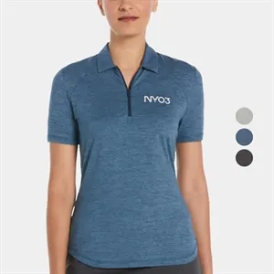 PERRY ELLIS® Moisture Wicking Double Knit Women's Polo Shirt | https://www.bestnamebadges.com