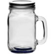 16 oz. Libbey® Handle Mason Jars with Lids | https://www.bestnamebadges.com