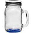 16 oz. Libbey® Handle Mason Jars with Lids | https://www.bestnamebadges.com