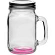 16 oz. Libbey® Handle Mason Jars with Lids | https://www.bestnamebadges.com
