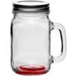 16 oz. Libbey® Handle Mason Jars with Lids | https://www.bestnamebadges.com