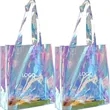 PVC Laser Translucent Tote Bag | https://www.bestnamebadges.com