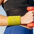 Terry Sweatband Wristbands With Embroidered Logo | https://www.bestnamebadges.com