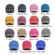 Vintage Washed Custom Dad Hat | https://www.bestnamebadges.com