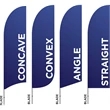 7' Feather Blade Flag Pro-Wing - DOULBLE Sided KIT | https://www.bestnamebadges.com