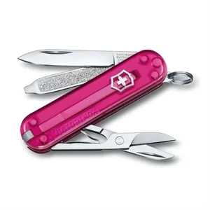 Victorinox Classic SD Swiss Army Knife - Transparent Pink
