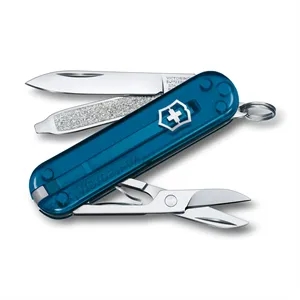 Victorinox Classic SD Swiss Army Knife - Transparent Blue
