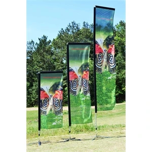 13' T Shaped Feather Banner, T-Flag, Single Sided KIT