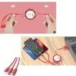 USB Cable Charger Telescopic One Drag Three Data | https://www.bestnamebadges.com