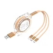 USB Cable Charger Telescopic One Drag Three Data | https://www.bestnamebadges.com