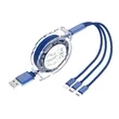USB Cable Charger Telescopic One Drag Three Data | https://www.bestnamebadges.com