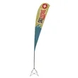 Ascent Teardrop Sail Sign Flag Kit Single-Sided | https://www.bestnamebadges.com
