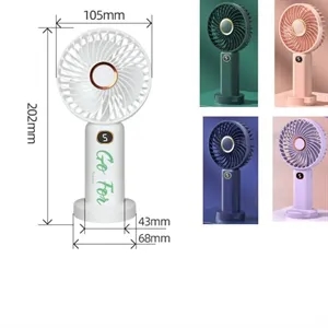 LED Display,5-Speed,Portable Hand Fan for Travel
