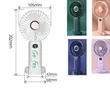 LED Display,5-Speed,Portable Hand Fan for Travel | https://www.bestnamebadges.com