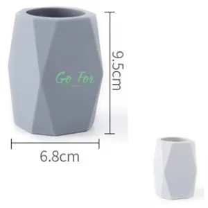 Silicone Pencil Holder Geometric Pen Cup