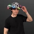LED Cow Print Hat, Color-Change Cowgirl Hats | https://www.bestnamebadges.com