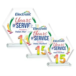 Riviera Anniversary VividPrint™ Award No 15 - Prismatic | https://www.bestnamebadges.com