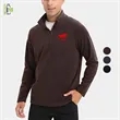 Men's rPET Quarter Zip Raglan Fleece Pullover, Antibacterial | https://www.bestnamebadges.com