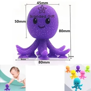 Decompression Toy Silicone Suction Cup Octopus Squeeze Fun