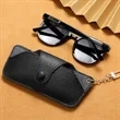 Stress-Resistant Handmade Leather Sunglasses Case | https://www.bestnamebadges.com