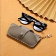 Stress-Resistant Handmade Leather Sunglasses Case | https://www.bestnamebadges.com