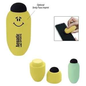 Egg Shaped Lip Moisturizer With Microfiber Top | https://www.bestnamebadges.com