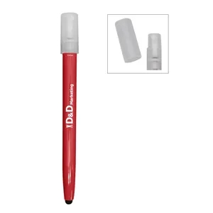 85 Oz. Hand Sanitizer Spray Bottle With Stylus | https://www.bestnamebadges.com