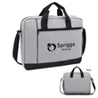 Hancock Heathered Laptop Briefcase | https://www.bestnamebadges.com