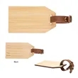 Outbound Bamboo Luggage Tag | https://www.bestnamebadges.com