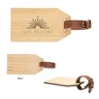 Outbound Bamboo Luggage Tag | https://www.bestnamebadges.com