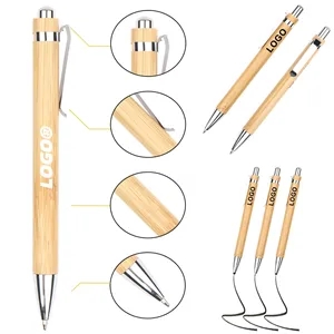 Eco Friendly Bamboo Ballpoint Pen For Office School Business
