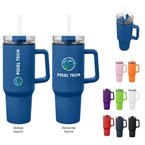 40 Oz. Full Color Quest Stainless Steel Tumbler | https://www.bestnamebadges.com