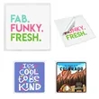 Square Rounded Corner Sticker | https://www.bestnamebadges.com
