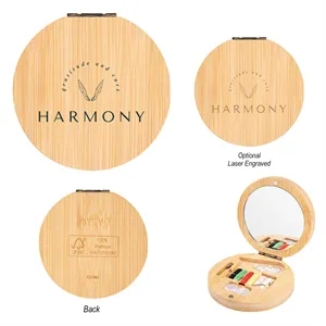 BAMBOO SEWING KIT WITH MIRROR | https://www.bestnamebadges.com