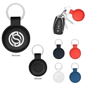 Hue Pop Leatherette Key Tag | https://www.bestnamebadges.com