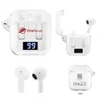 Wireless Earbuds With Digital Power Display | https://www.bestnamebadges.com
