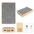 5000 mAh Bamboo & Recycled Fabric Power Bank | https://www.bestnamebadges.com