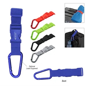 Adjustable Buckle Strap With Carabiner | https://www.bestnamebadges.com