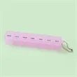 Portable Rectangular Seven-grid Weekly Medicine Box | https://www.bestnamebadges.com