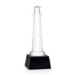 Lighthouse Award on Robson Base - Black | https://www.bestnamebadges.com