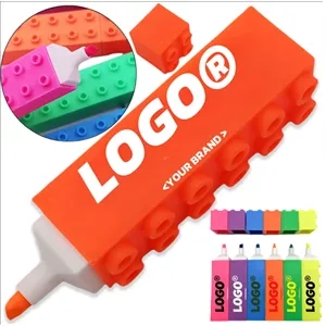 Building Block Shaped Highlighter For School Office Gifts