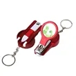 6 In 1 Multifunction Keychain With Nail Clipper Mirror Pen | https://www.bestnamebadges.com