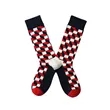 Casual Jacquard Mid Calf Crew Cotton Socks | https://www.bestnamebadges.com