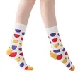 Custom Jacquard Bear Head Pattern Crew Socks | https://www.bestnamebadges.com