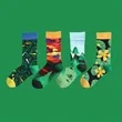 Custom Casual Jacquard Socks | https://www.bestnamebadges.com