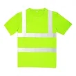 High-Visibility Safety T-Shirt With Two Reflective Stripes | https://www.bestnamebadges.com
